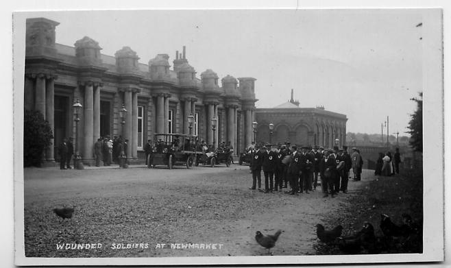 Wounded Soldiers arriving at Newmarket Old Station